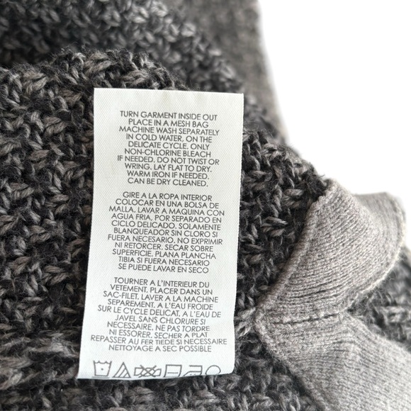 CAbi Lara Duster Knit Cardigan Sweater Size S Gray Open Front Casual Cozy - Picture 6 of 15